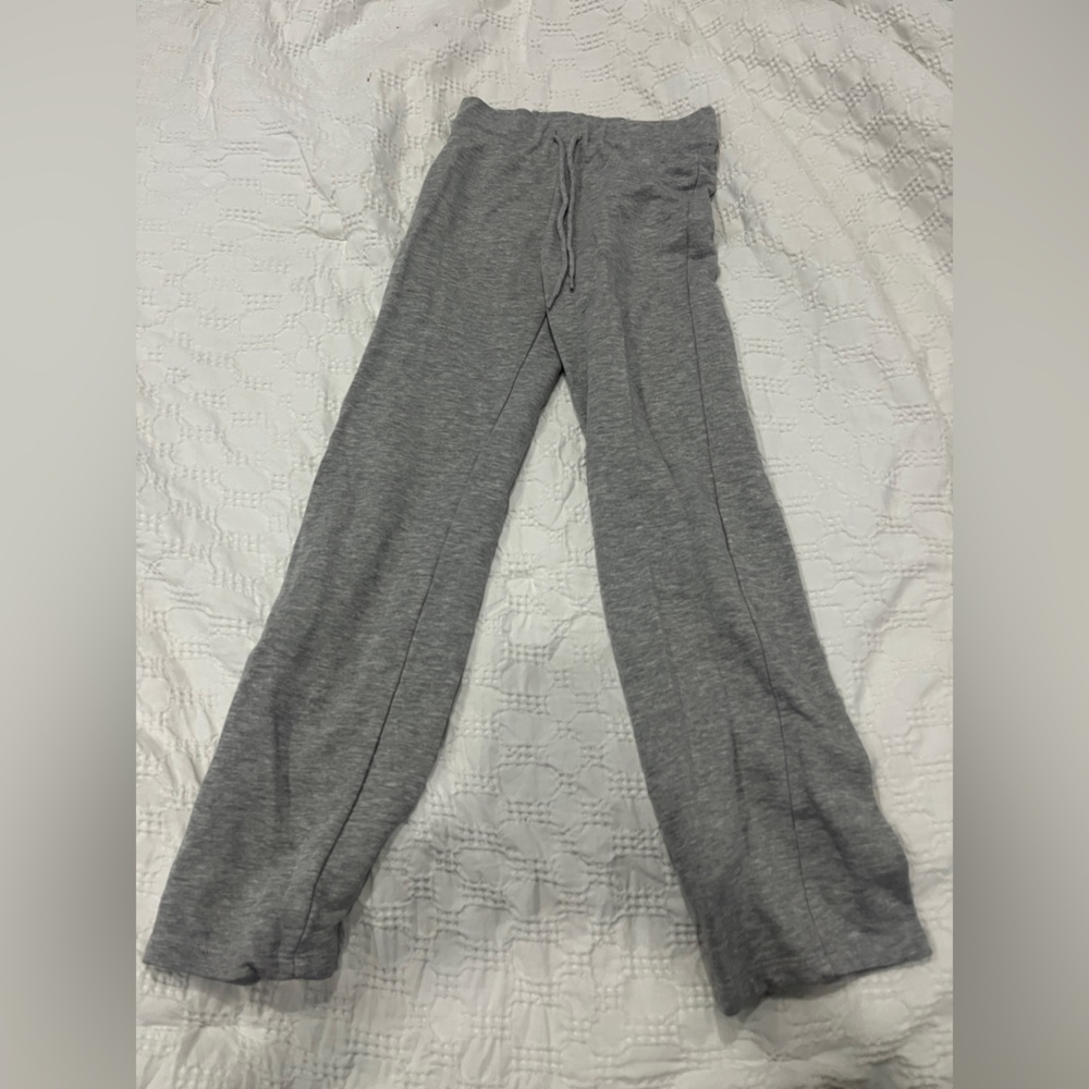 flare grey sweatpants